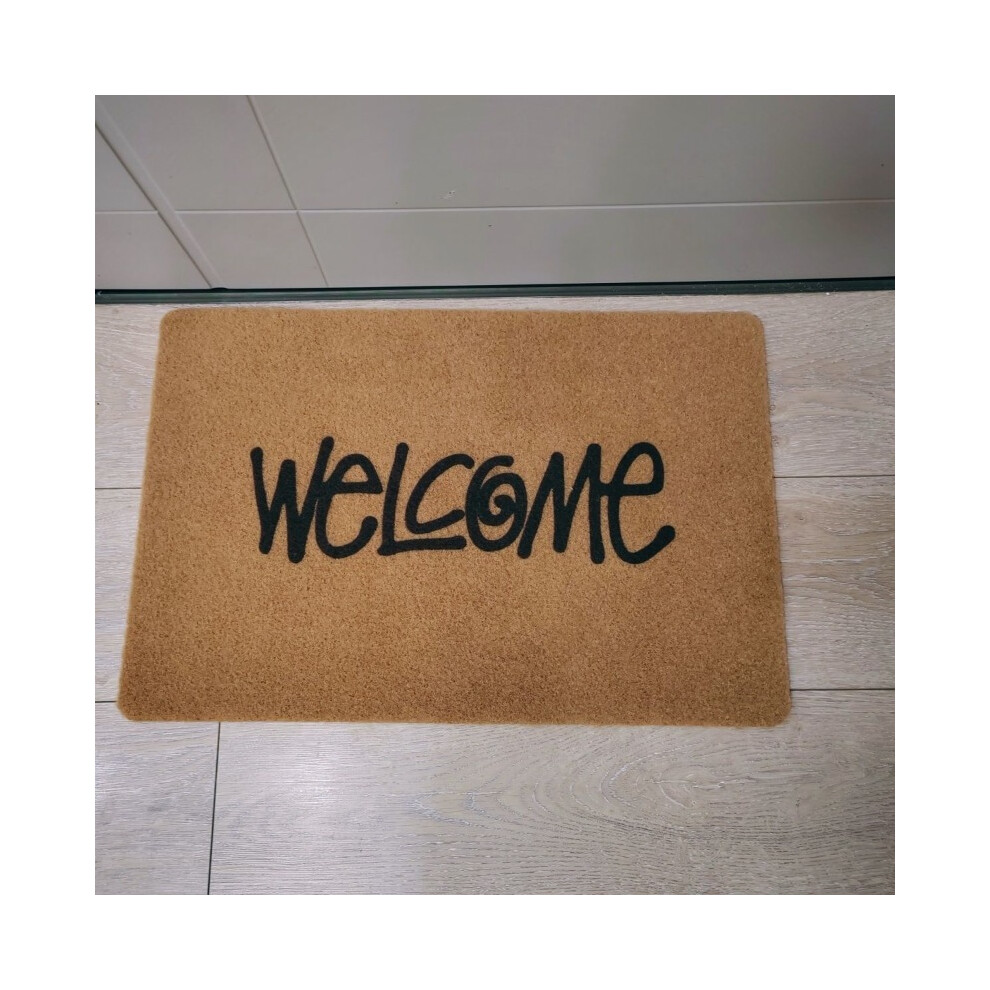 (welcome, 50X80cm 19.7X31.5in ) STU Internet celebrity welcome welcome, letter floor mat, carpet, trendy house door mat, entry mat