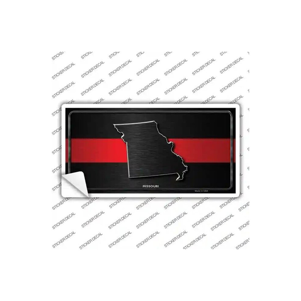 Smart Blonde Lp-9714S-Xl Missouri Thin Line Novelty Sticker Decal - Extra Large Red 792636005497