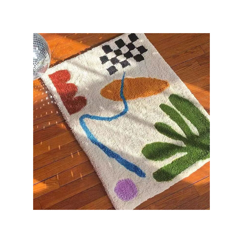 (A-1, 100X150cm 39.3X59in) Toilet, bathroom floor mat, water-absorbing non-slip foot mat, bedroom door mat, door entry, toilet, toilet carpet