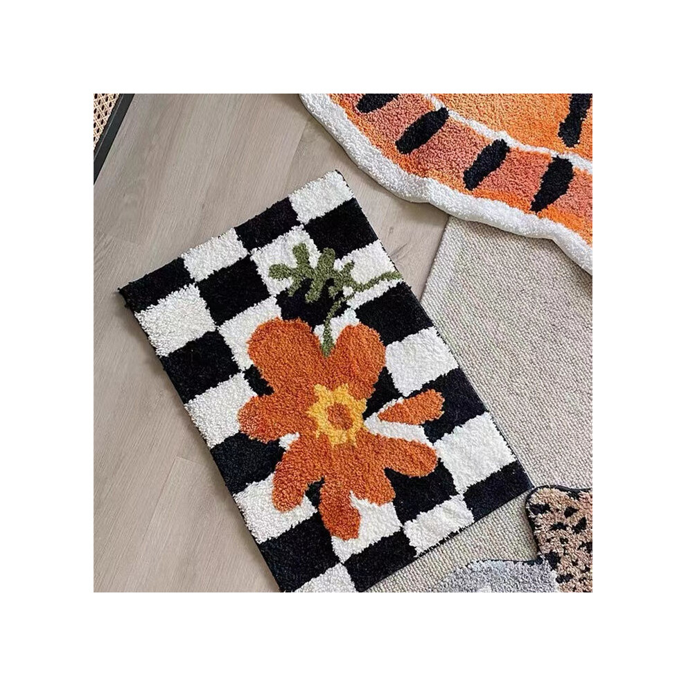 (A-3, 100X150cm 39.3X59in) Toilet, bathroom floor mat, water-absorbing non-slip foot mat, bedroom door mat, door entry, toilet, toilet carpet