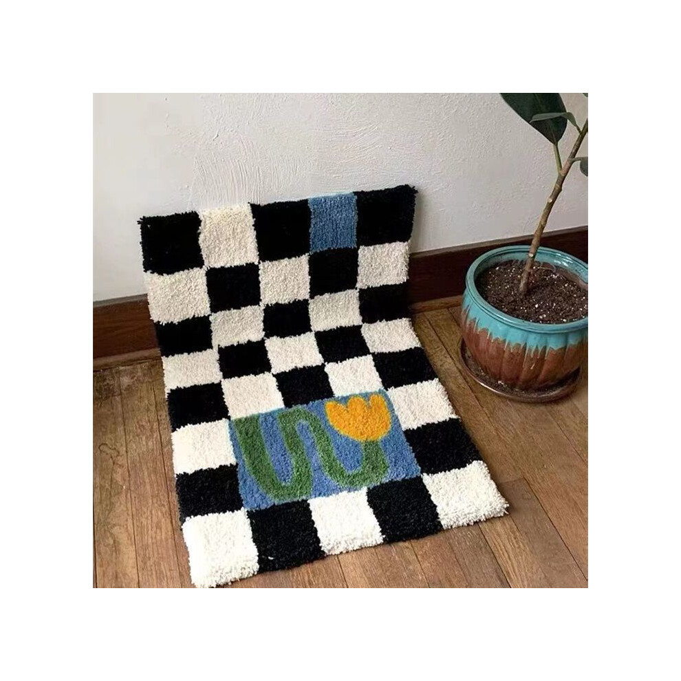 (A-5, 100X150cm 39.3X59in) Toilet, bathroom floor mat, water-absorbing non-slip foot mat, bedroom door mat, door entry, toilet, toilet carpet