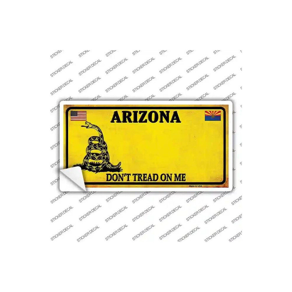 Smart Blonde Lp-8835S-L Arizona Dont Tread On Me Novelty Sticker Decal - Large 792636006418
