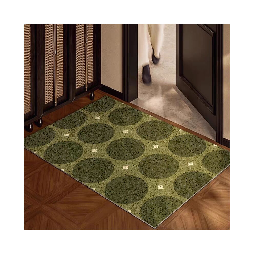 (A-7, 50X80cm 19.7X31.5in ) Geometric entrance door mat, door mat, household entrance silk ring, wear-resistant, soil resistant, dirt resistant mat