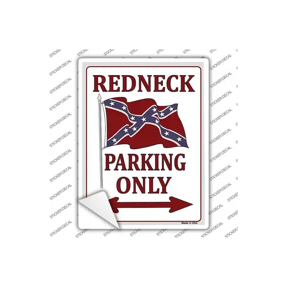 Smart Blonde P-008S-L Redneck Only Novelty Rectangle Sticker Decal - Large 792636010477