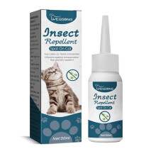 (A) 50ml Pet Flea Killer Drops Anti Fleas Cats Ticks Lice Mite Removal Relieve Itching Ringworm Treatment Pet Insect Removal Drops