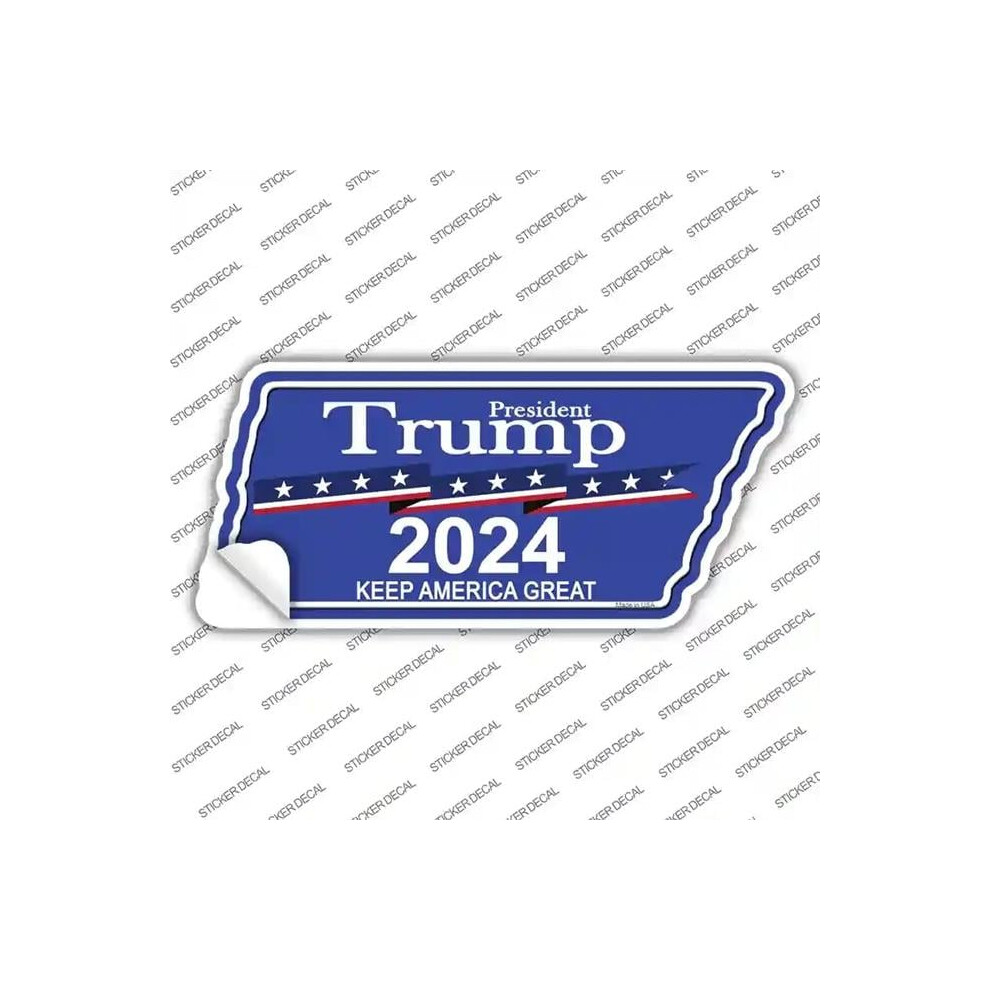 Smart Blonde Tn-086S-S Trump 2024 Novelty Tennessee Shape Sticker Decal - Small 792636018336