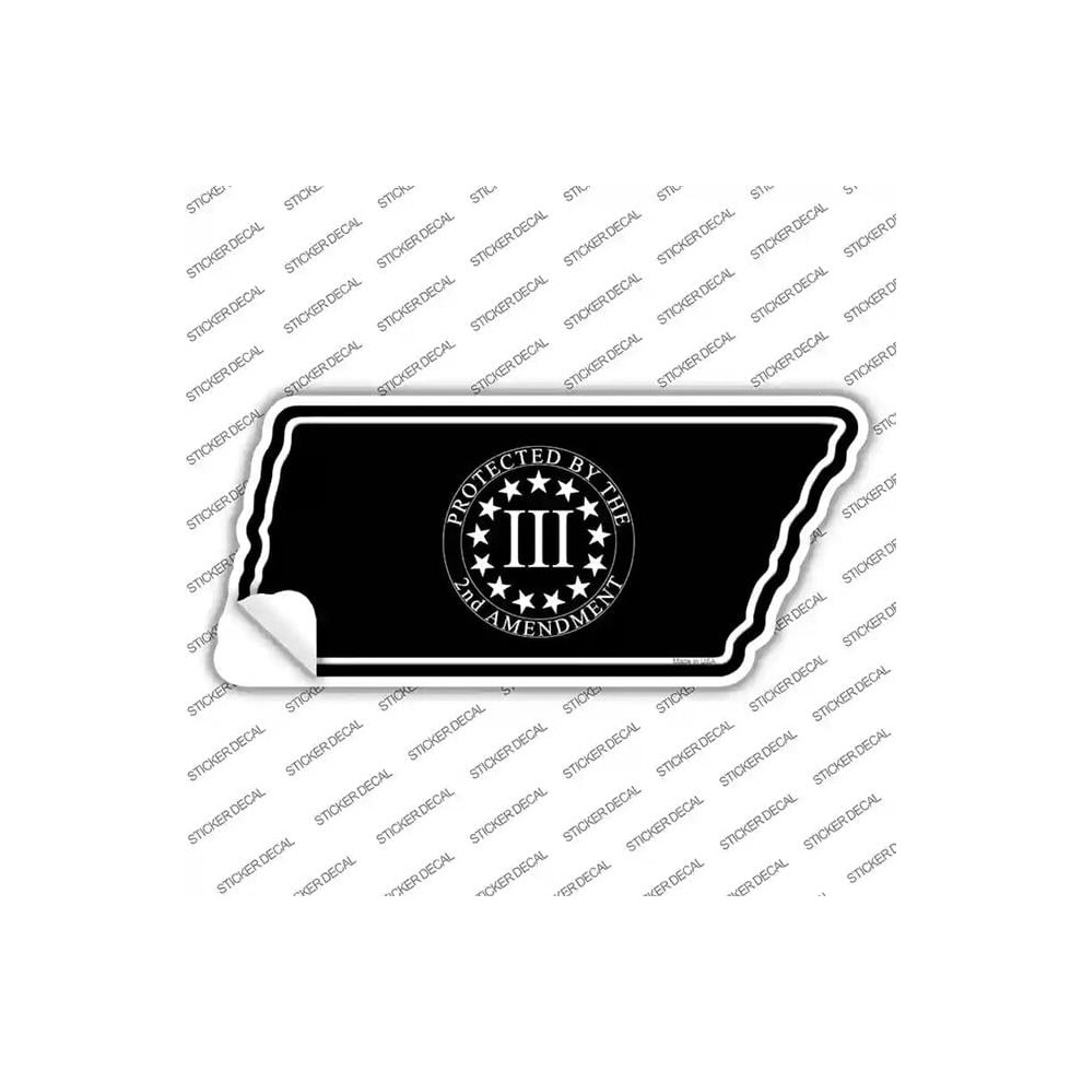 Smart Blonde Tn-095S-L 2Nd Amendment Three Percenter Novelty Tennessee Shape Sticker Decal - Large 792636018411