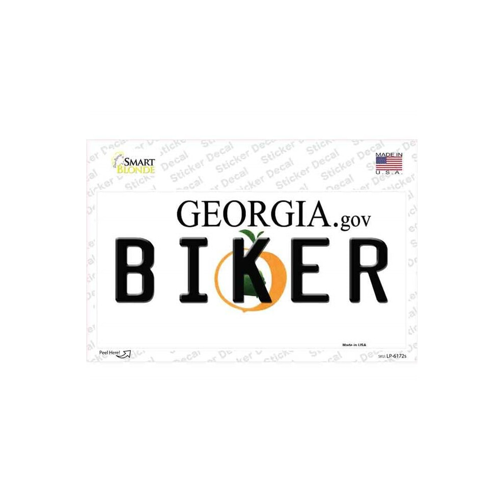 Smart Blonde Lp-6172S-M Biker Georgia Novelty Sticker Decal - Medium 731997916738