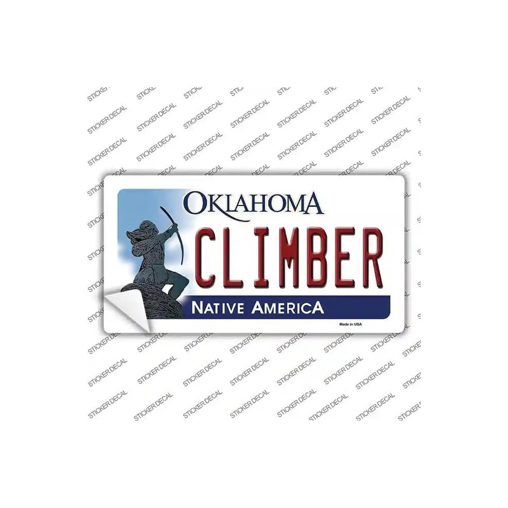 Smart Blonde Lp-6246S-Xl Climber Oklahoma Novelty Sticker Decal - Extra Large 731997917087