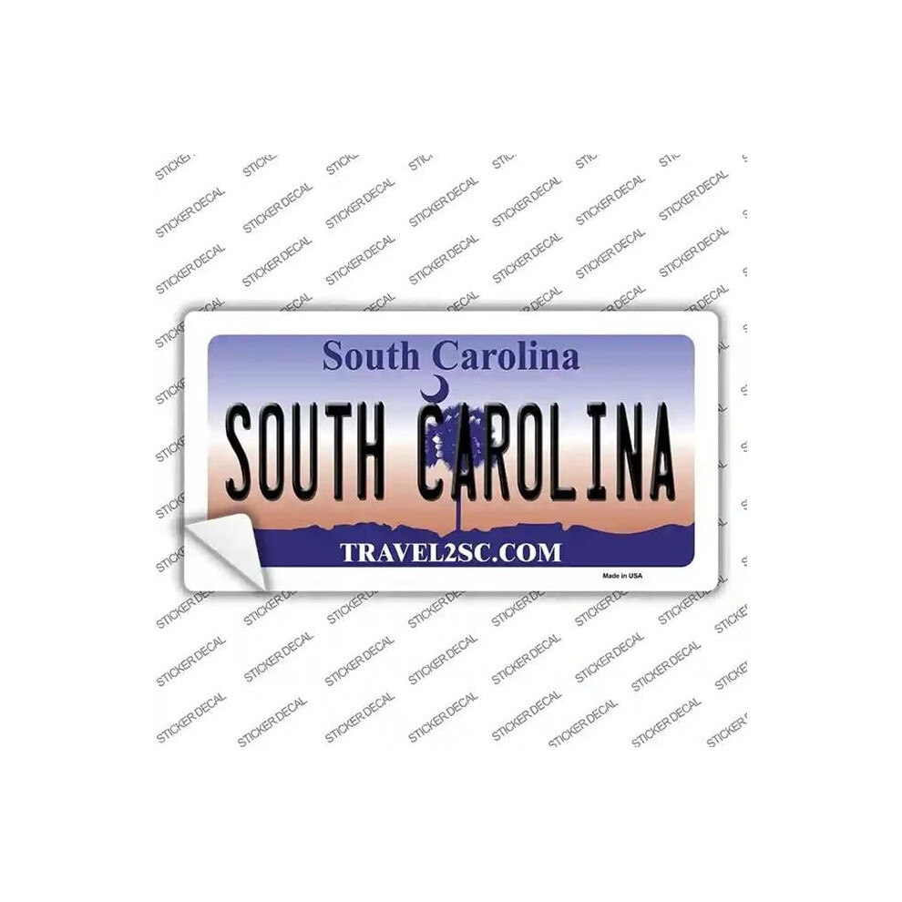 Smart Blonde Lp-6271S-L South Carolina Novelty Sticker Decal - Large 731997917186