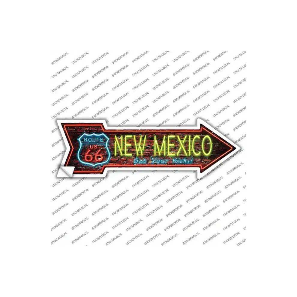 Smart Blonde A-296S-L Mexico Neon Novelty Arrow Sticker Decal - Large 727897970543