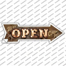 Smart Blonde A-505s-S Were Open Bulb Letters Novelty Arrow Sticker Decal - Small