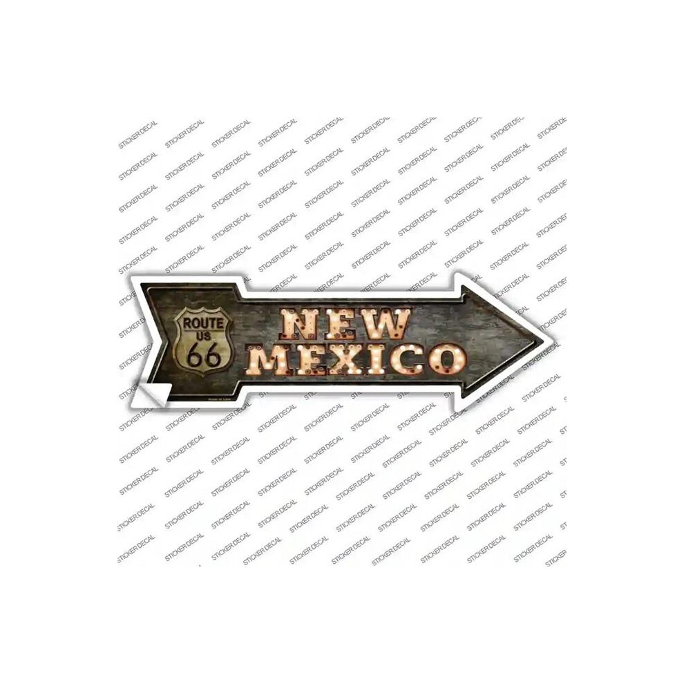 Smart Blonde A-425S-L Mexico Route 66 Bulb Letters Novelty Arrow Sticker Decal - Large 727897972264