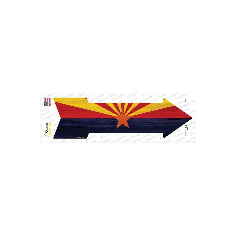 Smart Blonde A-524S-M Arizona State Flag Novelty Arrow Sticker Decal - Medium 727897972585