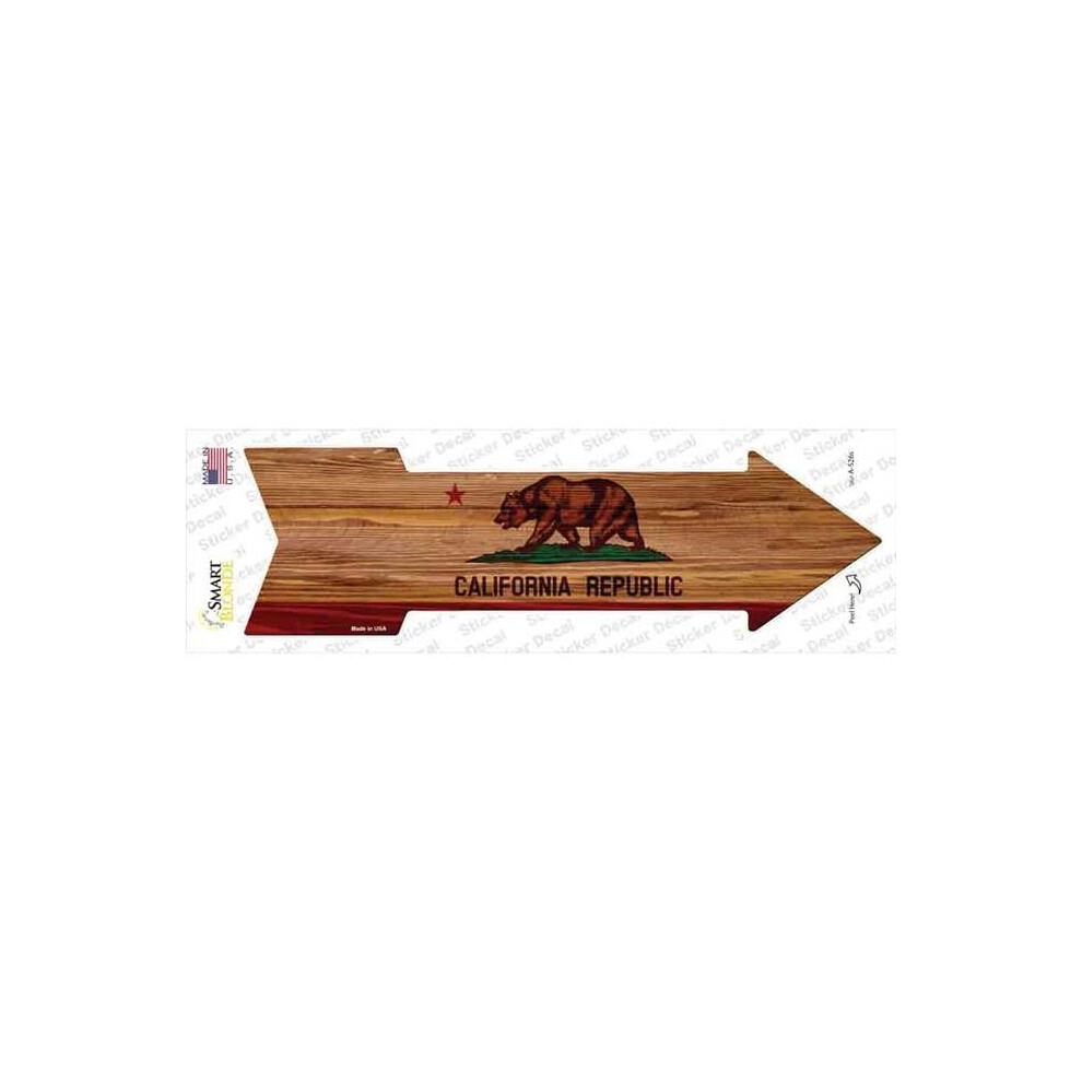 Smart Blonde A-526S-M California State Flag Novelty Arrow Sticker Decal - Medium 727897974855