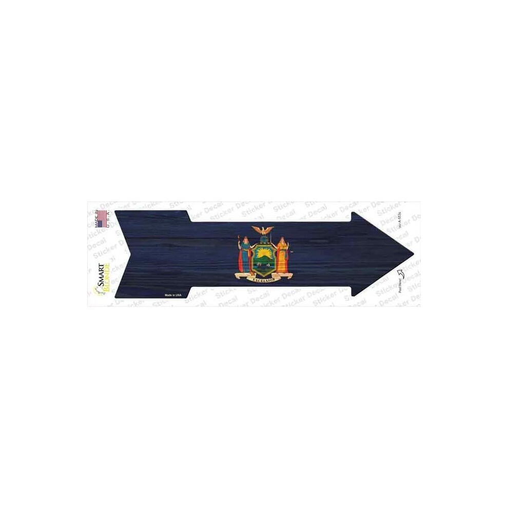 Smart Blonde A-553S-M York State Flag Novelty Arrow Sticker Decal - Medium 727897974985