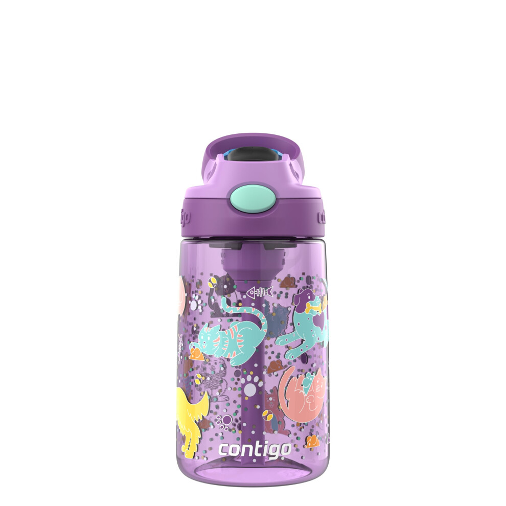 Contigo Kids Water Bottle with Redesigned AUTOSPOUT Straw  14 oz