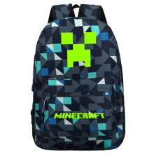 (Style K)Minecraft Canvas Rucksack Schulranzen Große Kapazität Nachts leuchtend Reisegeschenk Kinder