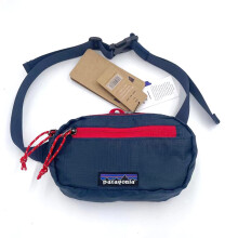 (Blue)Patagonia Mini Bag Messenger Hüfttasche Männer Frauen Outdoor Taille Schulter Umhängetasche