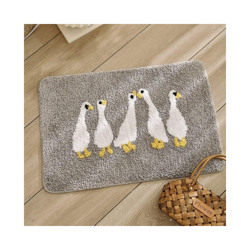 (Cole duck ash, 100X150cm 39.3X59in) Toilet absorbent floor mat bathroom bedroom door household door mat toilet toilet carpet