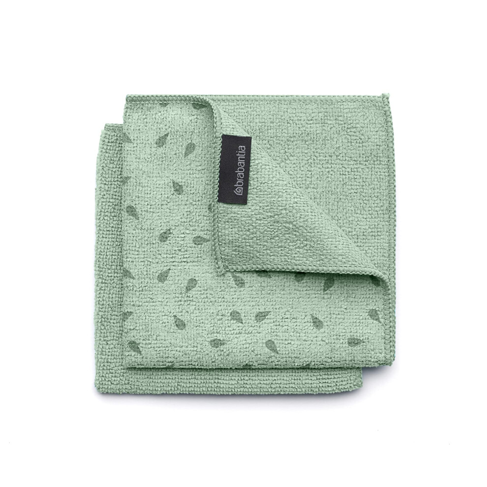 Brabantia x2 Microfiber cleaning Dish cloths (Jade green) Absorbent Hy