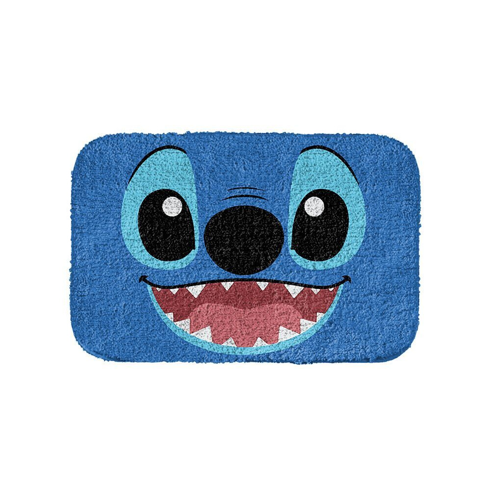 (Stitch, 60X90cm 23.6X35.4in) Cute cartoon floor mat Stitch imitation cashmere carpet household floor mat super cute non-slip bedside bedroom carpet m