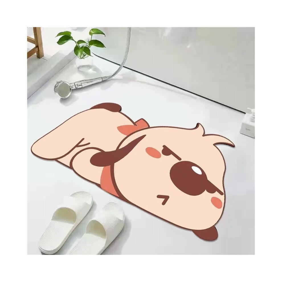 (Style F, 50X80cm 19.7X31.5in) Super Absorbent Cartoon Bath Mat Anti-skid Bath Rug Instant Drying Floor Carpet Home Shower Proof Anti-Slip Bathroom Fo-image-OPC-PGBDTYH-NEW