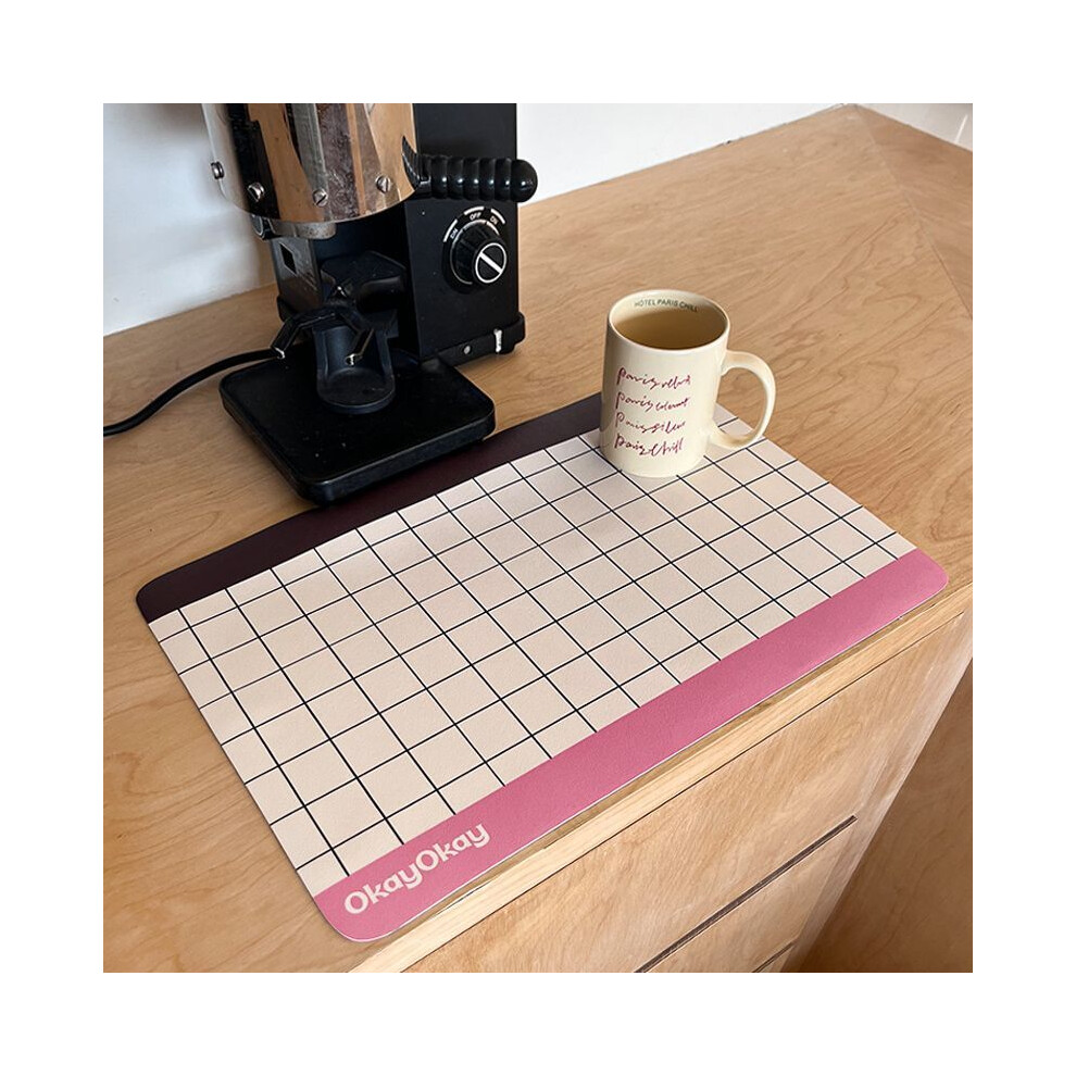 (strawberry, 40X60cm 15.7X23.6in) Kitchen Countertop Drain Mat Diatom Mud Sink Poolside Absorbent Mat Desktop Tableware Drying Mat Tea Counter Bar Coa