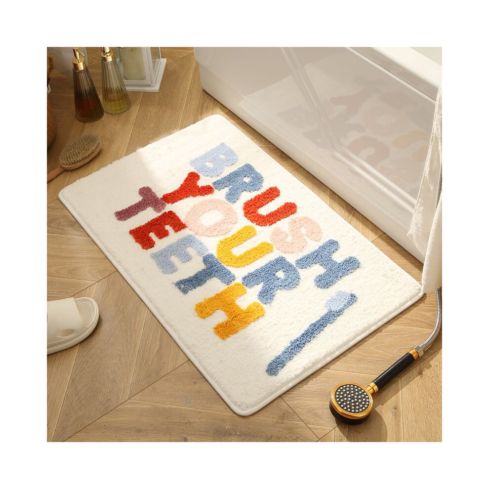 (A-1, 60X90cm 23.6X35.4in) Toilet absorbent floor mat household toilet carpet foot mat door mat entry bedroom door mat bathroom non-slip mat