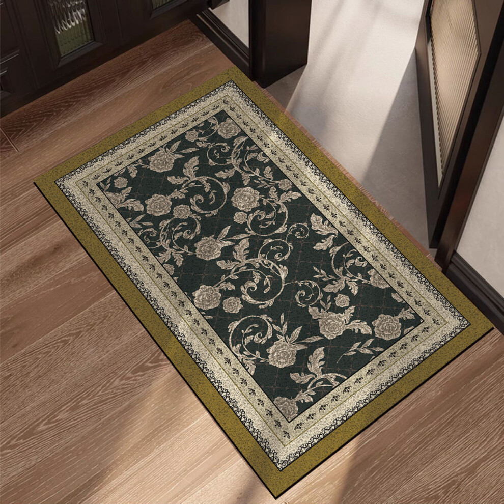 (Yellow, 60X90cm 23.6X35.4in) silk ring floor mat, bathroom waterproof hollow foot mat, washing table door mat, carpet entry door, household foot step-image-OPC-PGBDWQQ-NEW