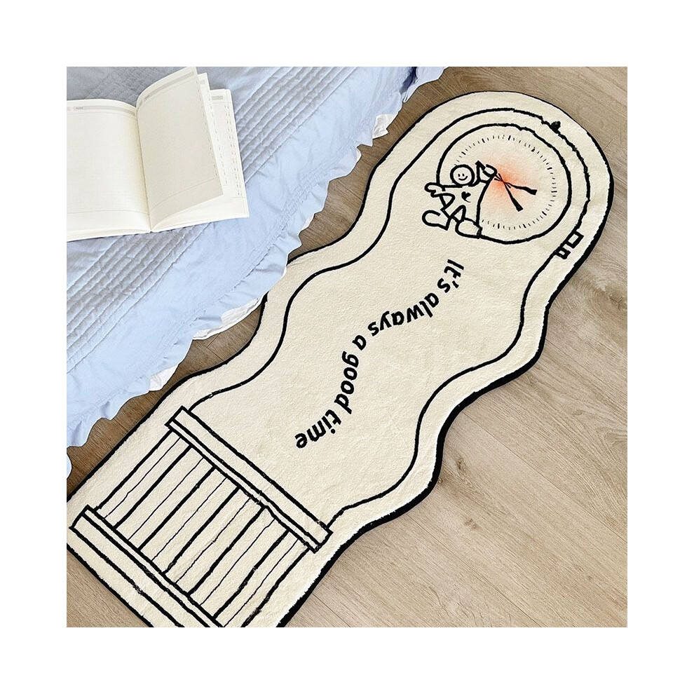 (A, 120X180cm47.2X70.8in) Modern simple balcony bay window cushion bedroom long bedside decorative non-slip carpet living room sofa coffee table floor mat