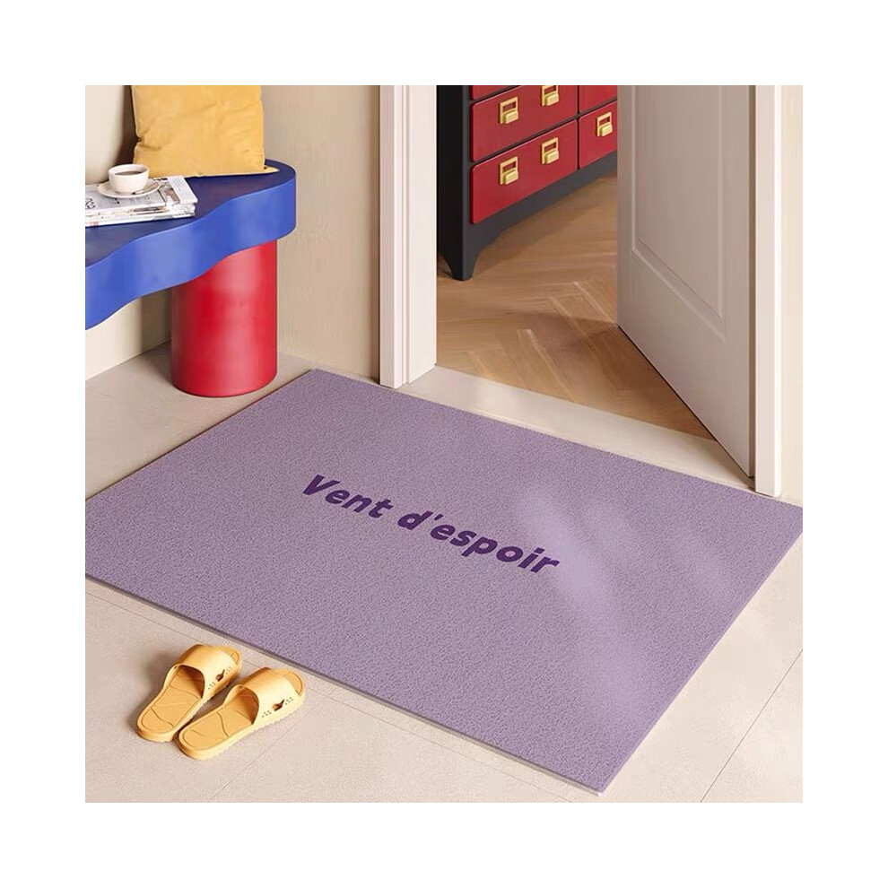 (A-10, 50X80cm 19.7X31.5in ) Gradient colored household silk ring floor mat, dopamine premium feeling, dirt resistant carpet