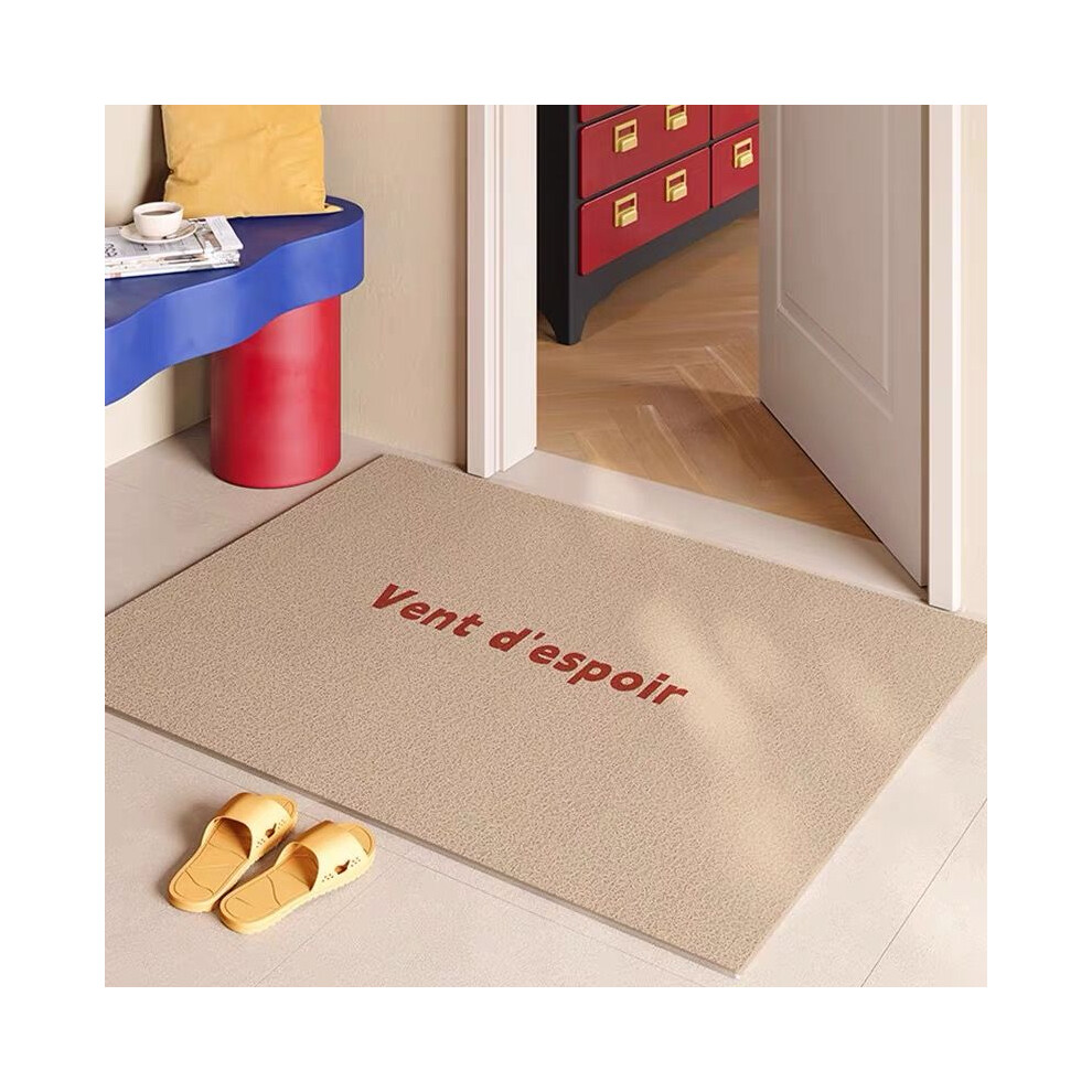 (A-12, 80X100cm 31.5X39.3in) Gradient colored household silk ring floor mat, dopamine premium feeling, dirt resistant carpet
