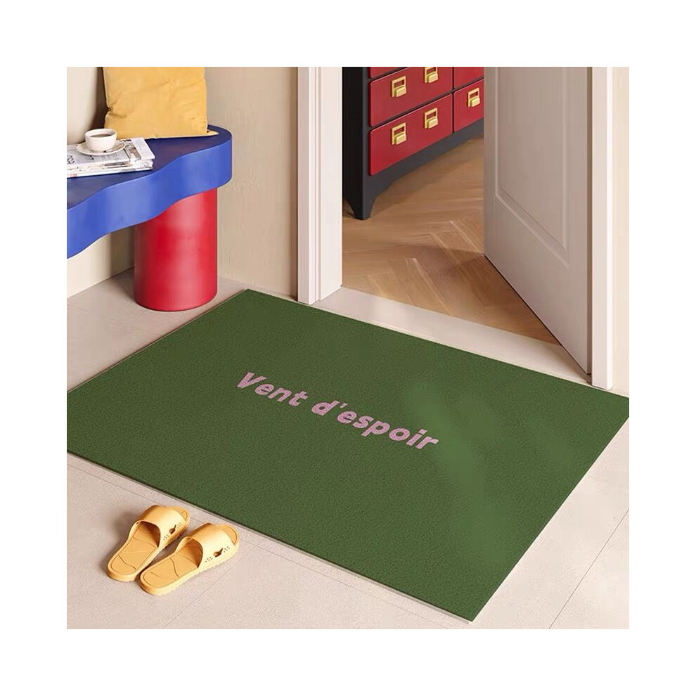 (A-13, 60X90cm 23.6X35.4in) Gradient colored household silk ring floor mat, dopamine premium feeling, dirt resistant carpet