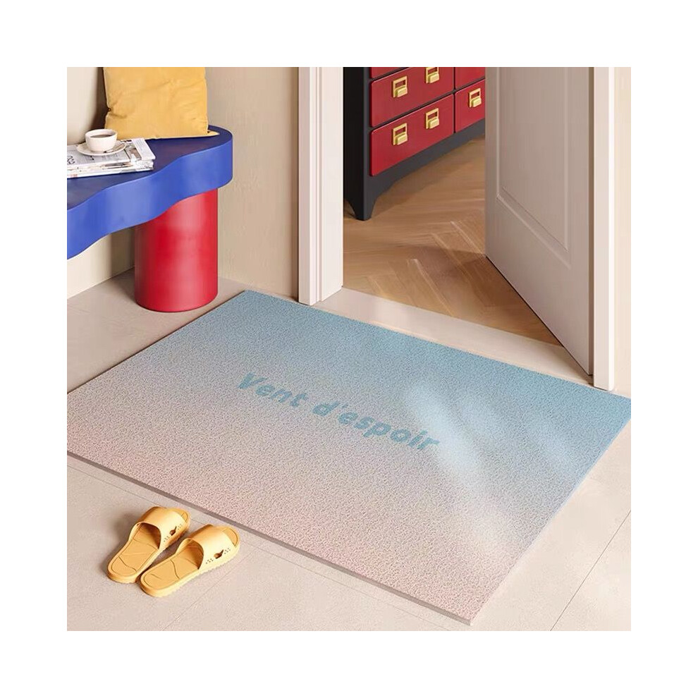 (A-1, 80X120cm 31.5X47.3in) Gradient colored household silk ring floor mat, dopamine premium feeling, dirt resistant carpet