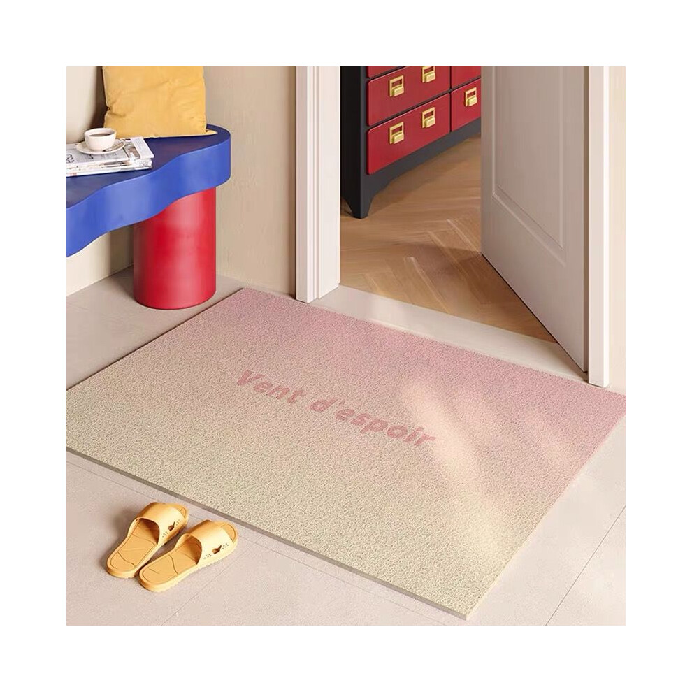 (A-2, 80X120cm 31.5X47.3in) Gradient colored household silk ring floor mat, dopamine premium feeling, dirt resistant carpet