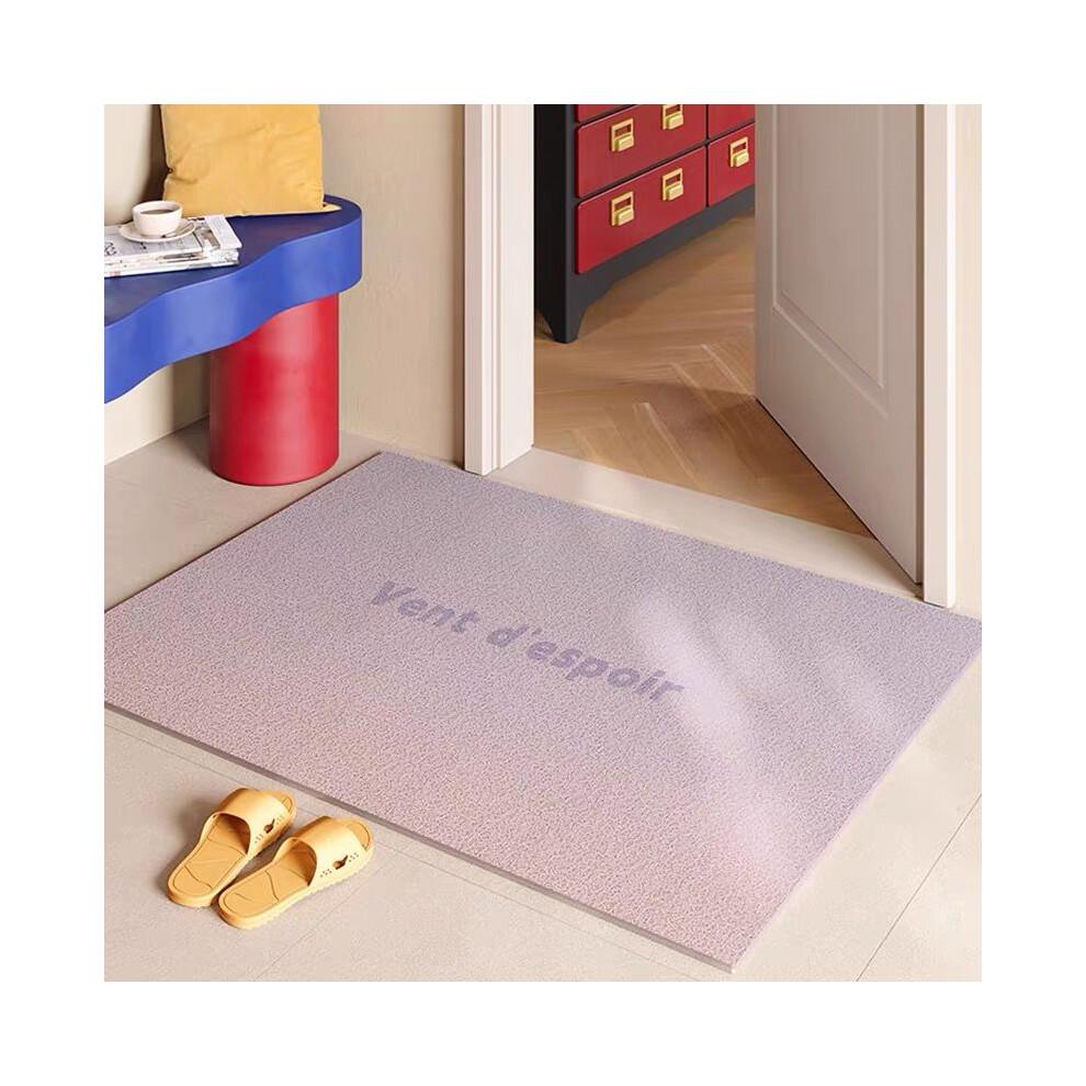 (A-3, 50X80cm 19.7X31.5in ) Gradient colored household silk ring floor mat, dopamine premium feeling, dirt resistant carpet