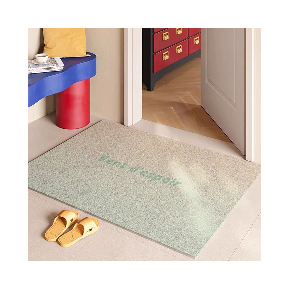 (A-5, 50X80cm 19.7X31.5in ) Gradient colored household silk ring floor mat, dopamine premium feeling, dirt resistant carpet