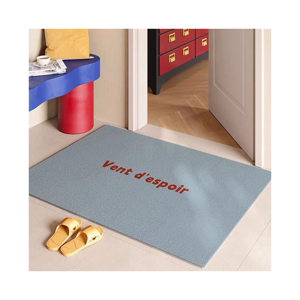 (A-7, 60X90cm 23.6X35.4in) Gradient colored household silk ring floor mat, dopamine premium feeling, dirt resistant carpet