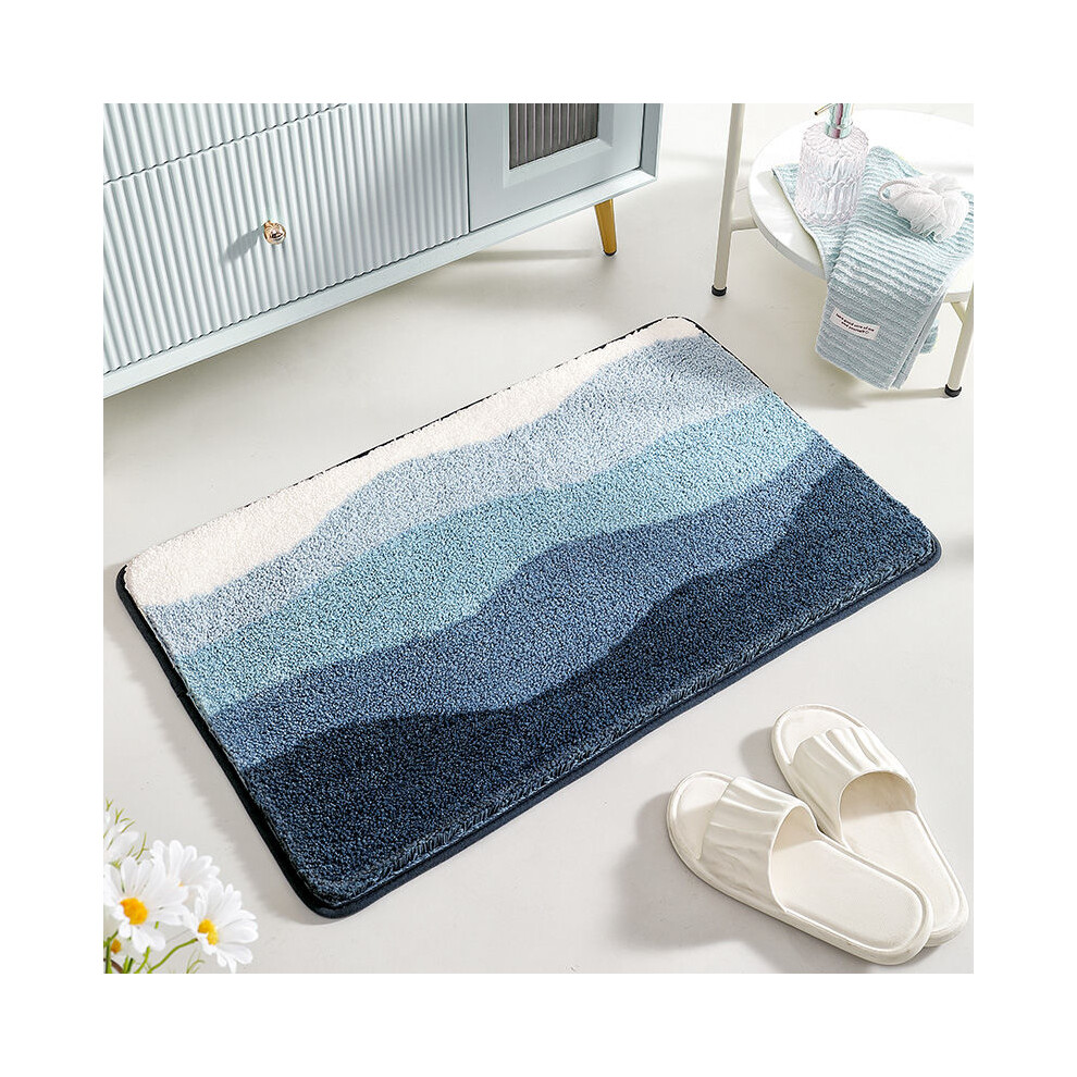 (A-3, 120X180cm47.2X70.8in) Bathroom floor mat, toilet door carpet, toilet absorbent non-slip mat, household toilet door plush foot pad