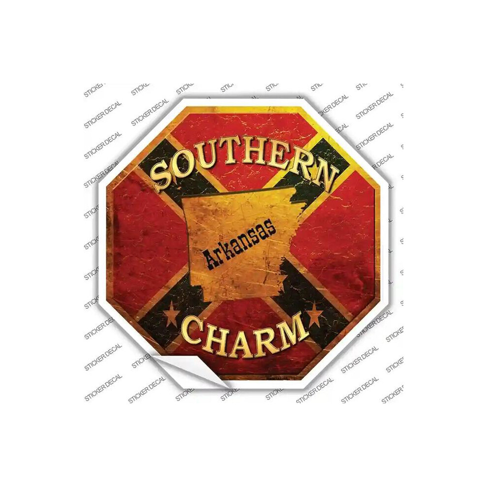 Smart Blonde Bs-366S-L Southern Charm Arkansas Novelty Octagon Sticker Decal - Large 727897989514