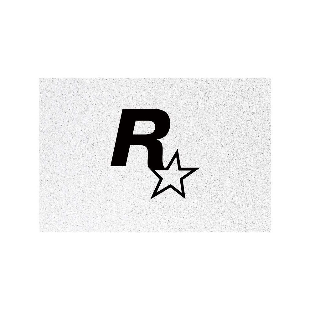 (R white, 80X120cm 31.5X47.3in) Trend R star home door silk ring floor mat, porch rubbing soil scraping mud anti-skid can be cut custom household pet