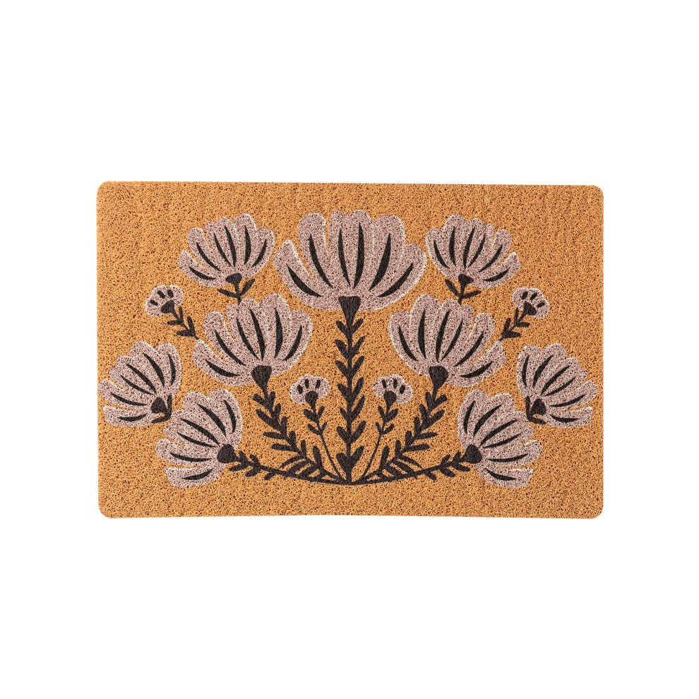 (A-1, 100X120cm39.3X47.2in) American retro high-end home floor mat, door blanket, porch foot pad, silk ring, dirt-resistant, washable and cutting carpet