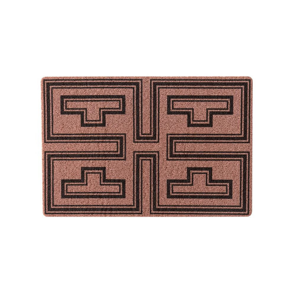 (B-2, 40X60cm 15.7X23.6in) American retro high-end home floor mat, door blanket, porch foot pad, silk ring, dirt-resistant, washable and cutting carpet