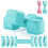 (Blue) Adjustable Dumbbells Weight Set 5kg Pair 1