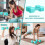 (Blue) Adjustable Dumbbells Weight Set 5kg Pair 7