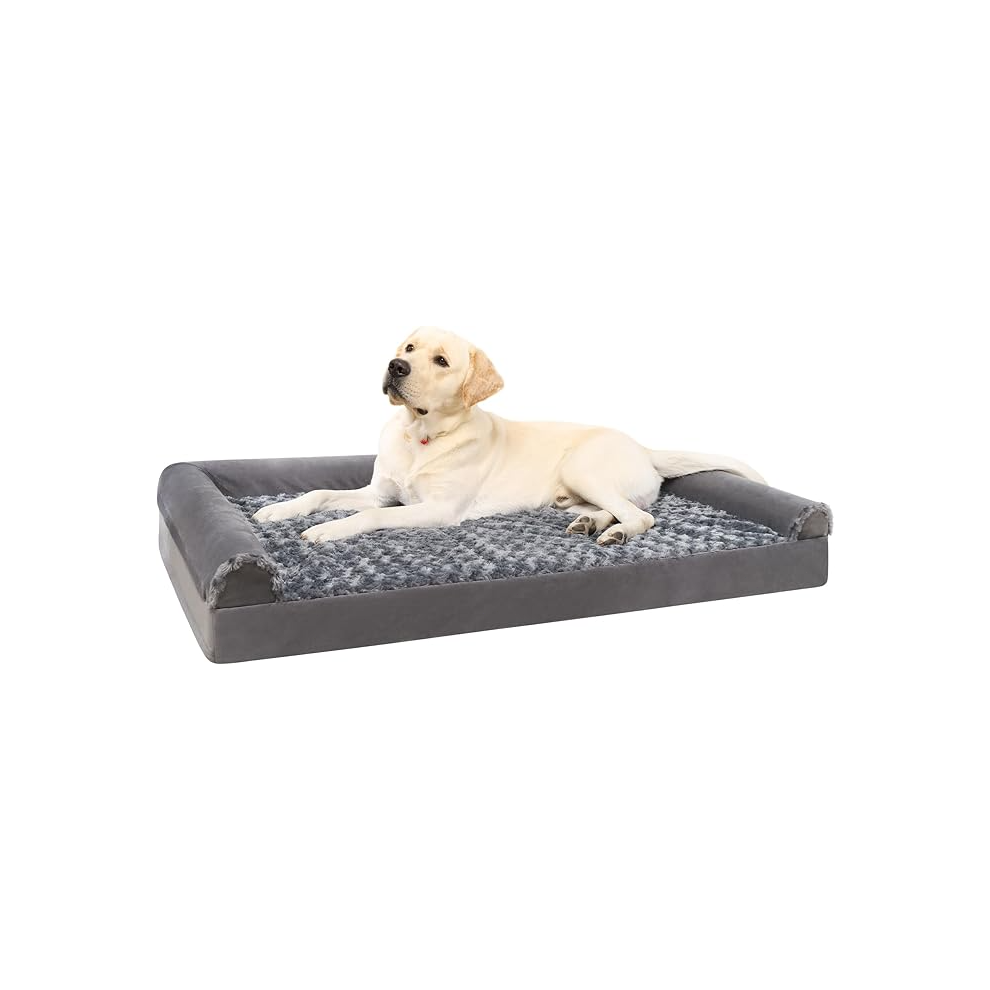 KSIIA Large Dog Bed, Orthopedic Dog Sofa Beds Pet Bed, Dog Couch with Removable Washable Cover, Waterproof Dog Bed, Pet