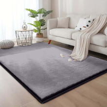 (160X230 cm, Dark Grey) Nonslip Soft Shaggy Fluffy Rugs Livingroom Bedroom Carpets Large Area Rug & Floor Door Mats