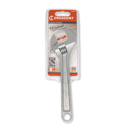 Crescent Crescent 8 Adjustable Wrench - Carded - AC28VS  Chrome 1