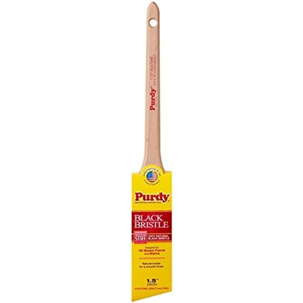 1-1/2 Purdy 144024015 Adjutant Angled Sash Paint Brush  Black China Bristle